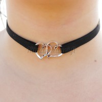 Sydän Choker kaulakoru, musta